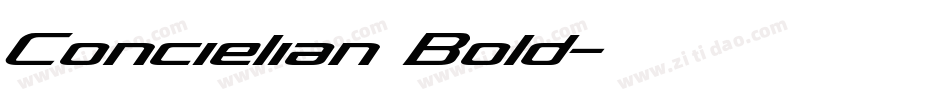 Concielian Bold字体转换